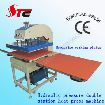 Prensa de calor Máquina de transferencia Máquina de transferencia de calor de presión de aceite Máquina doble Estación de transferencia de calor de presión hidráulica Stc-Yy01